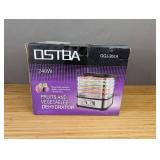 Brand New Ostba Food Dehydrator  for Food, Jerky, Fruits, Herbs, Veggies, Temperature Control, 5 Trays.