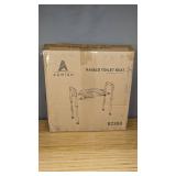Brand New Agrish raised Toilet Set with Handles 350lb Weight Limit Gray $75.99 Retail