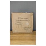 Brand New Apicizon Black Round Side Table with Tray 15"x18" Black