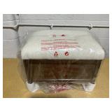 Woodspring Cane Base Ottoman Dark Walnut/Cream - Threshold Designed with Studio McGee