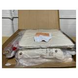 UBesGoo Modern Arm Chair Linen Fabric Upholstered Comfy Reading Accent Chair with Solid Wood Frame