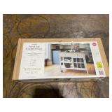 Windham Wood Top Kitchen Island Off-White - Threshold: Pine & Rubberwood Frame