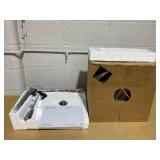 Cantilever Drop Pendant Swing Arm Floor Lamp Brown - Threshold