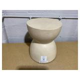 Faux Stone Hourglass Shaped Patio Accent Table - Threshold