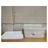 4PCS 90qt Clear Storage Box White - Room Essentials