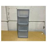 4PCS IRIS USA, 6QT Plastic Storage Modular Stacking Drawers