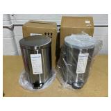 LOT OF 2 3.1 Gal Round Step Trash Can - Brightroom