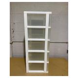 IRIS USA 5 Drawer Wide Storage Drawer Cart with Caster Wheels