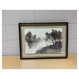 18"x24" Washed Stream Framed Wall Art - Hearth & Hand with Magnolia