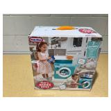 Little Tikes Retro 50s Inspired Washer Dryer Realistic Pretend Play Laundry Washing Machine Appliance