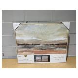 2PCS 24" x 30" Faded Landscape Framed Wall Canvases Natural - Threshold
