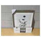 3PCS 16"x20" Framed Vintage Botanicals Decorative Wall Art Natural/Blue - Threshold