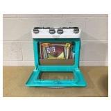 Little Tikes Retro 50s Inspired Oven Realistic Pretend Play Kitchen Appliance
