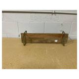 Wood and Metal Shelf with EPL Gold Finish