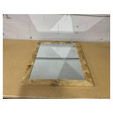 24"x30" Burl Wood Wall Mirror - Threshold designed with Studio McGee