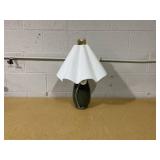 Wavy Shade Collection with Ceramic Base Table Lamp Green - Threshold