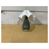 Wavy Shade Collection with Ceramic Base Table Lamp Green - Threshold