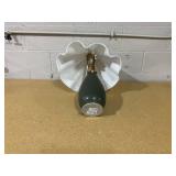 Wavy Shade Collection with Ceramic Base Table Lamp Green - Threshold