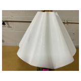 Wavy Shade Collection with Ceramic Base Table Lamp Green - Threshold