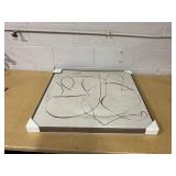 30"x30" Line Abstract Framed Canvas Wall Art - Threshold designed with Studio McGee