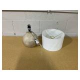 Round Faux Wood Lamp Base Brown - Threshold designed with Studio McGee