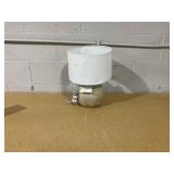 Round Faux Wood Lamp Base Brown - Threshold designed with Studio McGee