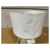 Round Faux Wood Lamp Base Brown - Threshold designed with Studio McGee