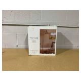 Smoked Glass Floor Lamp Black - Threshold