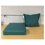 18"x18" Outdoor Square Decorative Pillow and Cushion Threshold