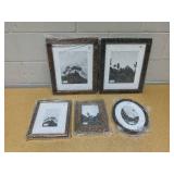 5PCS Real Wood Gallery Frames - Threshold designed with Studio McGee: Modern Wall Decor, Pine Material, Multisize