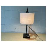 Knox Adjustable Shaded Table Lamp Black - Threshold