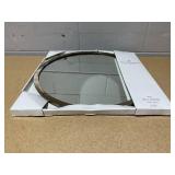 Pleated Brass Round Wall Mirror Antique Finish - Hearth & Hand with Magnolia