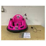 6V Pink Glow Bumper Car, Battery Powered Ride on for Children by Flybar, Ages 1.5+, 66lbs