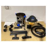 HART 8 Gallon 6 Peak HP Stainless Steel Wet/Dry Vacuum