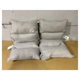 LOT OF 2 43"x21" Heathered Outdoor Chair Cushion - Threshold