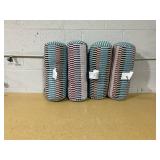 LOT OF 4 20"x8" Broken Bars Outdoor Bolster Pillow - Threshold