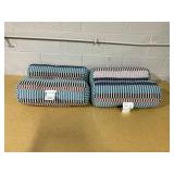 LOT OF 4 20"x8" Broken Bars Outdoor Bolster Pillow - Threshold