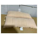 2PCS 14"x36" Vertical Stripe Decorative Lumbar Throw Pillow Blush - Hearth & Hand with Magnolia