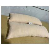 2PCS 14"x36" Vertical Stripe Decorative Lumbar Throw Pillow Blush - Hearth & Hand with Magnolia