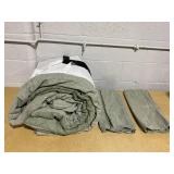 3PCS King Size Washed Loop Stripe Duvet Cover Bedding Set - Hearth & Hand with Magnolia