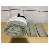 3PCS King Size Washed Loop Stripe Duvet Cover Bedding Set - Hearth & Hand with Magnolia