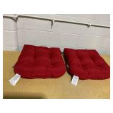 2PCS Pillow Perfect Monti Chino Solid Indoor/Outdoor Wicker Patio Seat Cushion Reversible