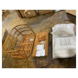 2PCS Edwin Outdoor Acacia Wood Loveseat and Coffee Table Set with Cushions