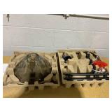 Smoked Glass Floor Lamp Black - Threshold