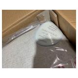 Woodspring Cane Base Ottoman Dark Walnut/Cream - Threshold designed with Studio McGee