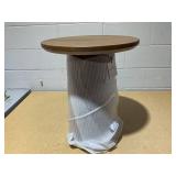 Wooden Round Pedestal Accent Side Table - Hearth & Hand with Magnolia