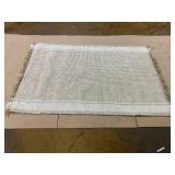 Wide Border Stripe Handmade Woven Area Rug Tan/Cream - Hearth & Hand with Magnolia