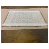 Wide Border Stripe Handmade Woven Area Rug Tan/Cream - Hearth & Hand with Magnolia