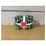 Twin Size JUNGALOW X OPALHOUSE NWT printed Floral Quilt & Sham set -blue
