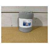 Faux Shearling Washed Microfiber Reversible Comforter - Room Essentials Twin XL Gray